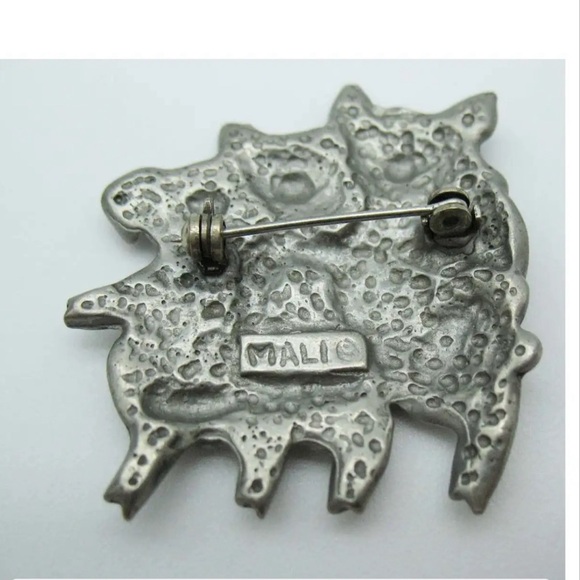 Vintage 70’s Three Little Pigs dancing pigs brooch - Picture 6 of 6